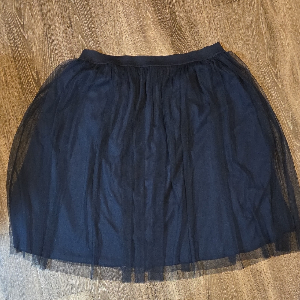 DownEast Elegant Black A-Line Skirt